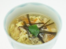 Chinese egg drop kombu soup
