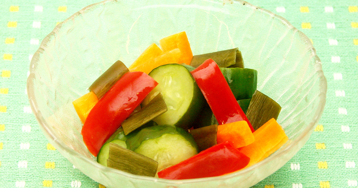 Quick Pickles with Vegetables - Kombu Seaweed Recipes ...